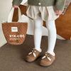 2025 Winter New Children's Shoes Matte Baby Shoes Velvet Warm Girls Boken Shoes Two Cotton Shoes