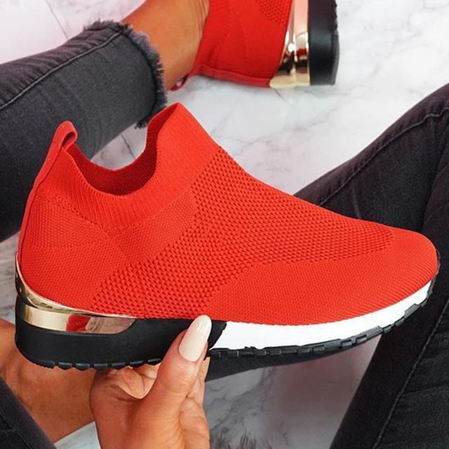 Buty damskie modne siatkowe platformy trampki skarpetki buty Tenis oddychające Socofy obuwie sportowe na co dzień damskie mieszkania Zapatos Mujer