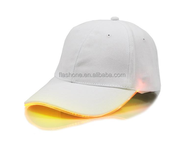 Custom Cotton Snapback Light Hat Truck Driver Rave LED Baseball Cap Luminous Glow Caps Glowing Flashing Lighted Cap In Stock