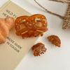 Butterfly Ring Acetate Hair Claw Clip - Retro Croissant Style (Zhou Yutong Inspired)