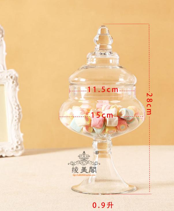 Glass Candy Jar with Cover Transparent Christmas Tree Shape Decorative Jar Decorative Bottle Display Bottle Food Storage Tank