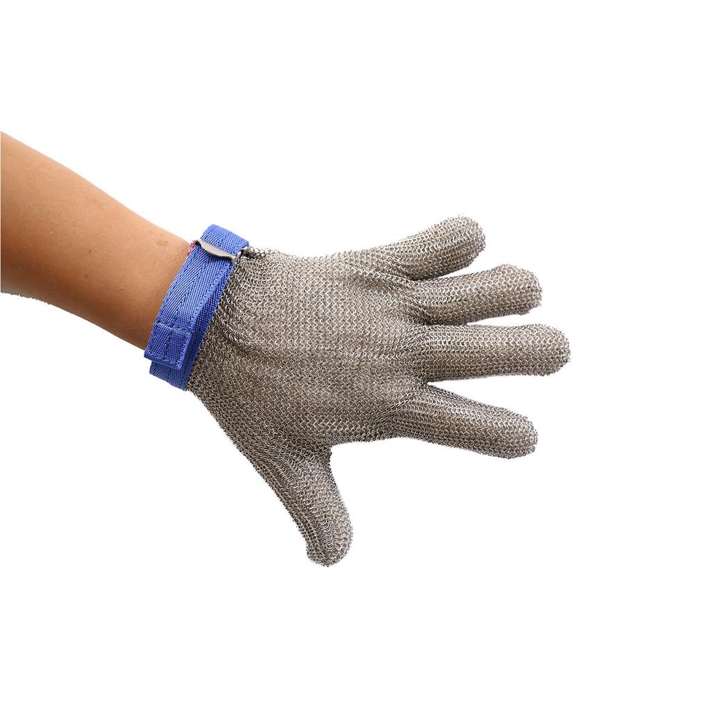 Manufacturer Wire Mesh Anti-Cutting 5 Fingers Stainless Steel Chainmail Gloves