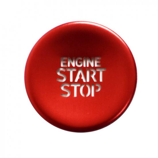For Hyundai Tucson -2025 Engine Push Switch Button Ring Trim Red