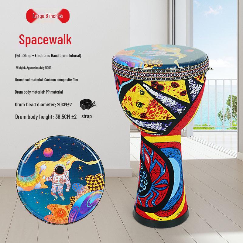 Sheepskin African Hand Drum for All Ages - Beginner To Professional