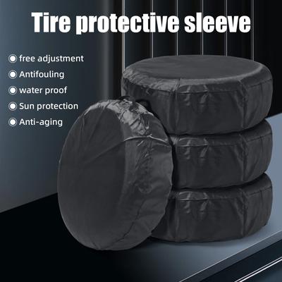 1/2/4PCS Polyester Car Auto Wheel Tire Cover Protector Car Spare Tire Cover Tyre Wheel Covers For Vehicles Dustproof Tire Bags