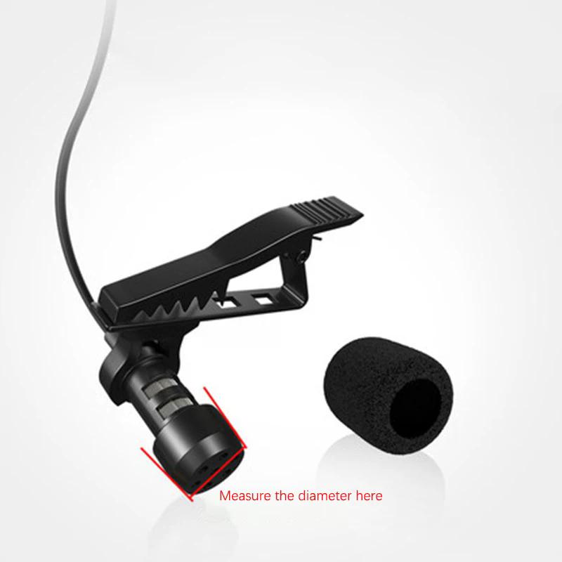 Hot Popular Microphone Windscreen Sponge Cover Headset Mic Foam Cover Protective Cap for Gooseneck Meeting Mic