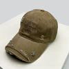 Korean Retro Rivet Star Embroidered Letters Baseball Hats Sunshade Personal New Men Women Versatile Fashion Peaked Caps Broken