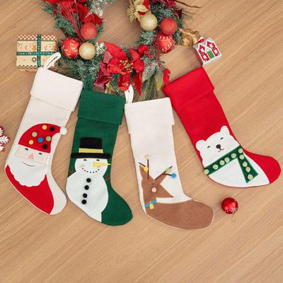 Creative Cute Christmas Stockings: European & American Festival Gift Bags
