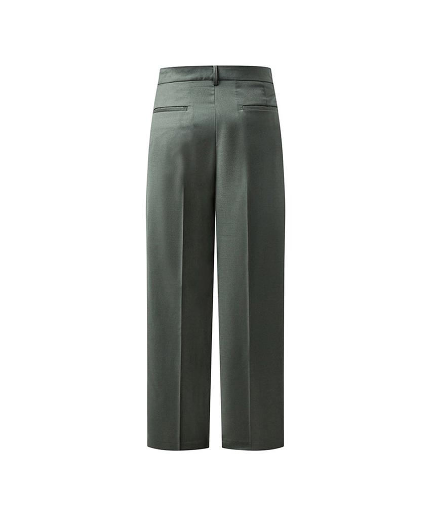 ERER Men Pintuck Slacks Khaki
