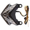 Motorcycle LED Tail Light Lamp Brake Turn Signal Taillight for    800 2013 2014 (Black)