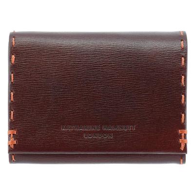 Color Tailored 2 Made with Premium Japanese Kip Leather Compact with Coin Dark Brown Tri-fold Wallet, Antique-Style