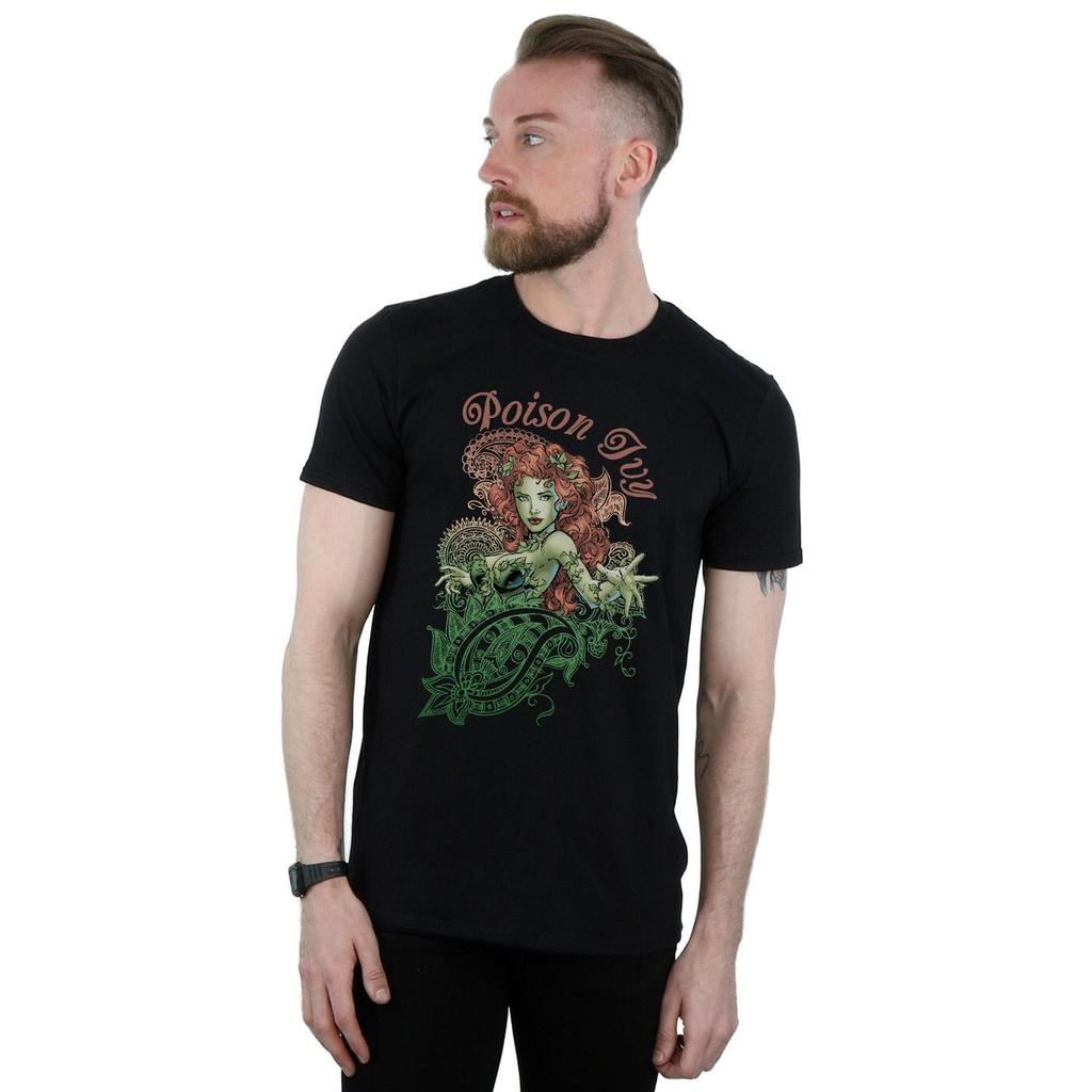 DC Comics Poison Ivy Paisley-T-Shirt für Herren