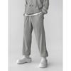 Men's Casual Pants Fall Vertical European Cotton Velvet Sports Trousers Fashion Loose Large Size All-match Straight Wide-leg Pants