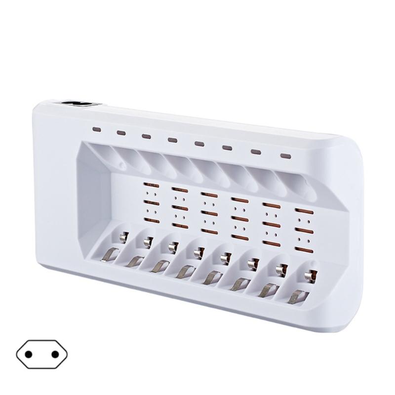 

8 Slot Independent Charging for NiMH NiCD Batteries, AA AAAs Battery for Additional USB Charging