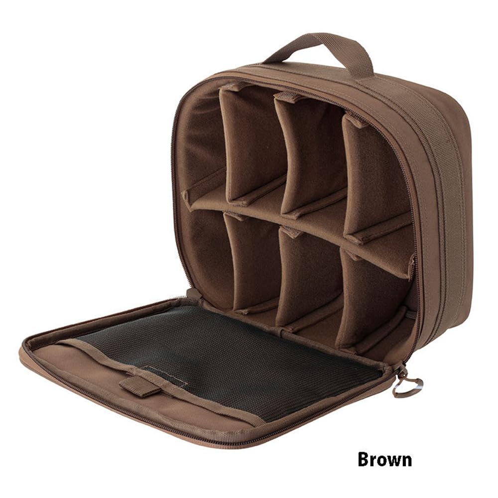 LITTLE PRESENTS Reel Case M Brown Semi-Hard B-37