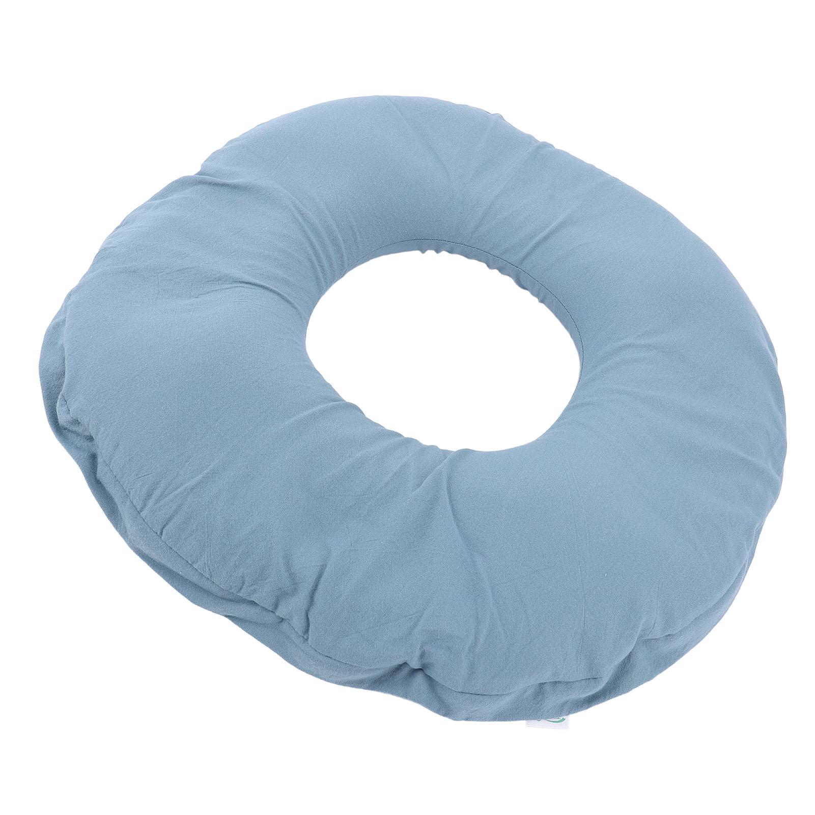 

Подушка-пончик полая 3D слойная подушка-пончик из чистого хлопка для бедер, спины, талии, синего цвета