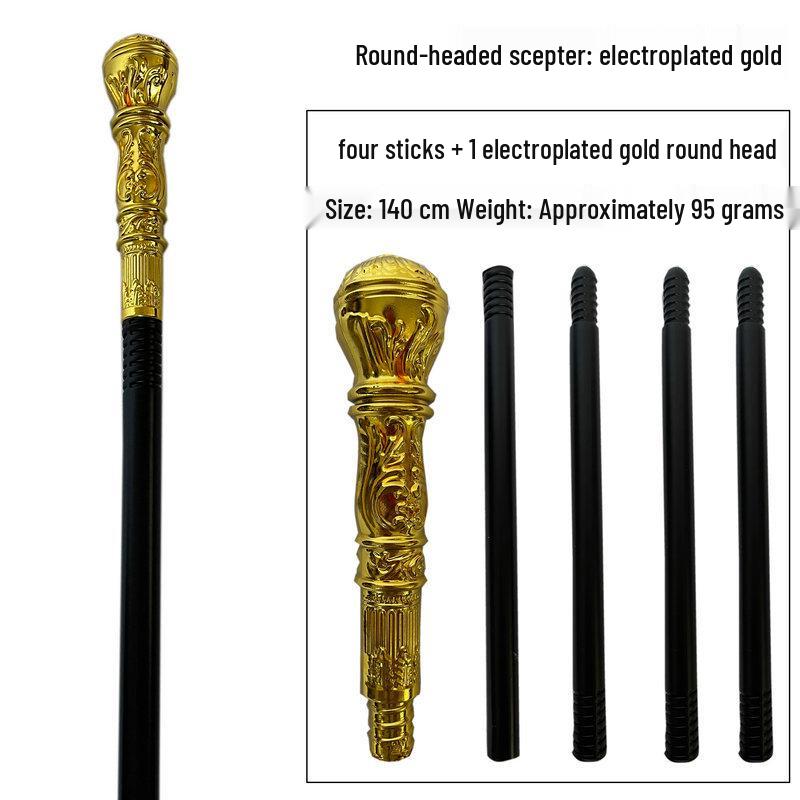 Snake Head Halloween Scepter: Adult & Kids Cosplay Magician Witch Pharaoh Wand