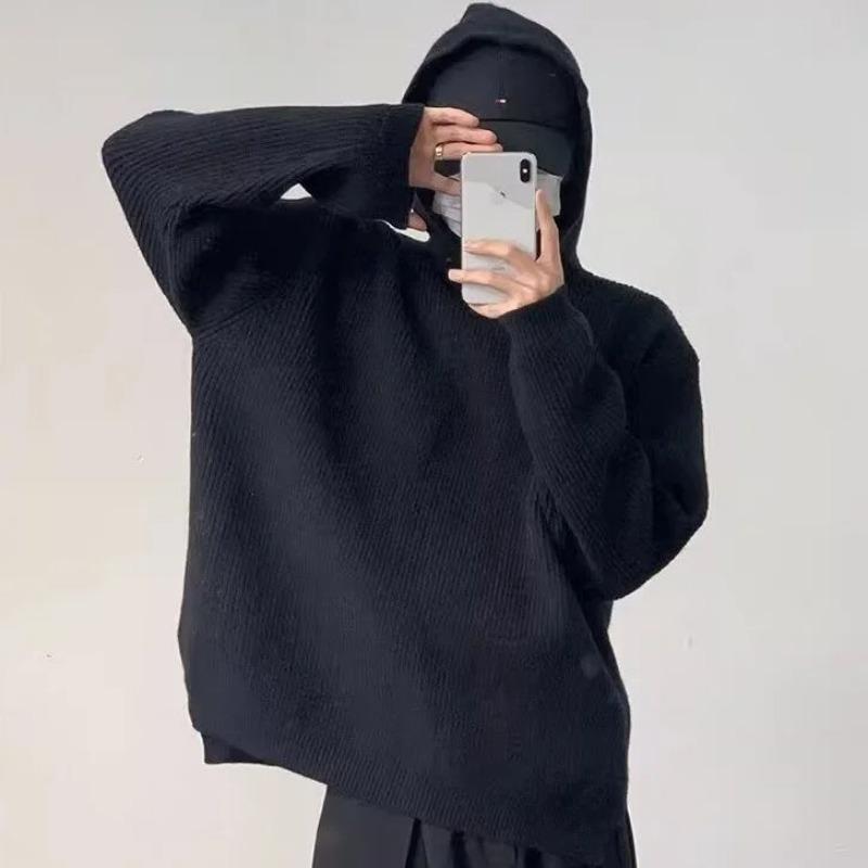 Hooded Sweater Men's Autumn and Winter Trendy Loose Versatile Thread Clothes
