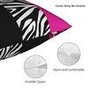 Federa per Cuscino Rosa Shocking Strisce Animalier Zebra e Leopardo Federe Moderne per Cuscini per Divano del Soggiorno