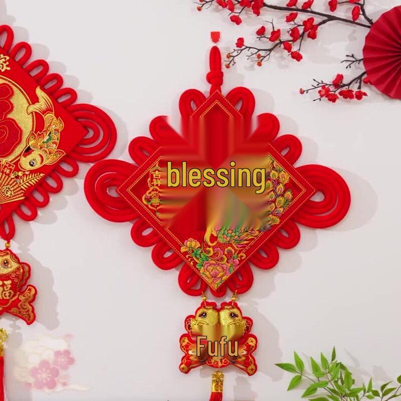 Lunar New Year Fu Blessing Tassel Hanging Ornaments