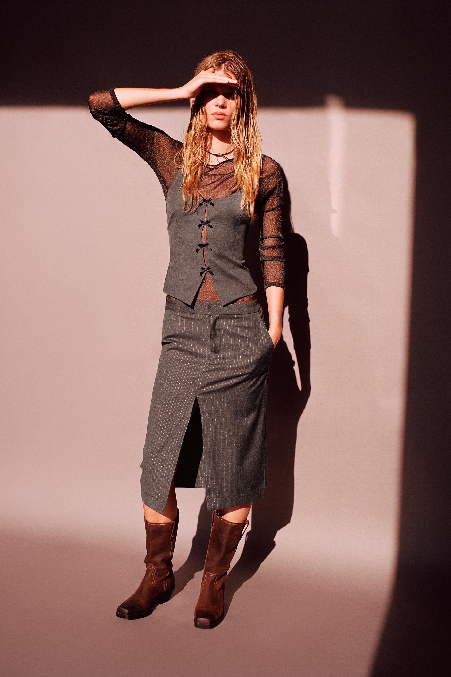 

ЮБКА В ТОННУЮ ПОЛОСКУ