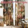 2pcs, 2D FLAT PRINTING Curtains (Without Rod) Garden Elegance Halloween Festival Creative Curtains Polyester Curtains