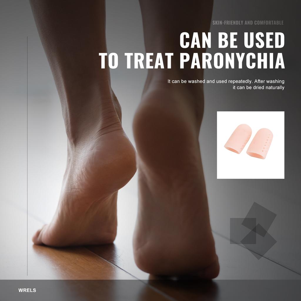 2pcs Soft Breathable Silicone With Holes Toe Protector Protects Toes from Scrapes and Bruises Suitable Night And Home Use
