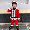 Kids Boys Girls Santa Claus Xmas Top Pants Hat Sets Children Christmas New Year Cosplay Costumes Kindergarten Performance Role Play Outfit