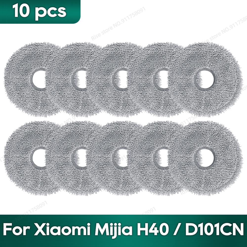 Compatible for Xiaomi Mijia H40 / D101CN Accessories Main Side Brush Hepa Filter Wipe Cloths Dust Bag Replacement Parts