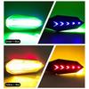 2 Stück Motorrad Blinkerlampe 12V LED Sequentiell Laufende Blinker Kontrollleuchten Fahrlicht Motorrad Rücklichter