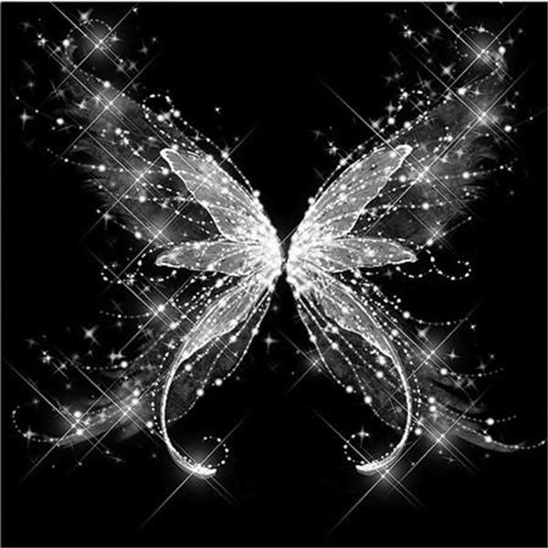 

5D Алмазная вышивка Цвет Бабочка Вышивка крестиком DIY Алмазная картина Алмазная мозаика пейзажи 20*20 cm