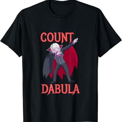 Halloweenské tričko s dabujícím hrabětem Drákulou