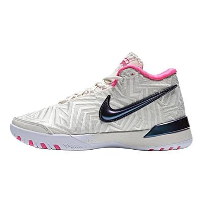 Zoom Lebron NXXT Genisus QQ EP Scarpe da Ginnastica da Uomo Bianco Vela Iper-Rosa-Avorio Pallido IB1271-100