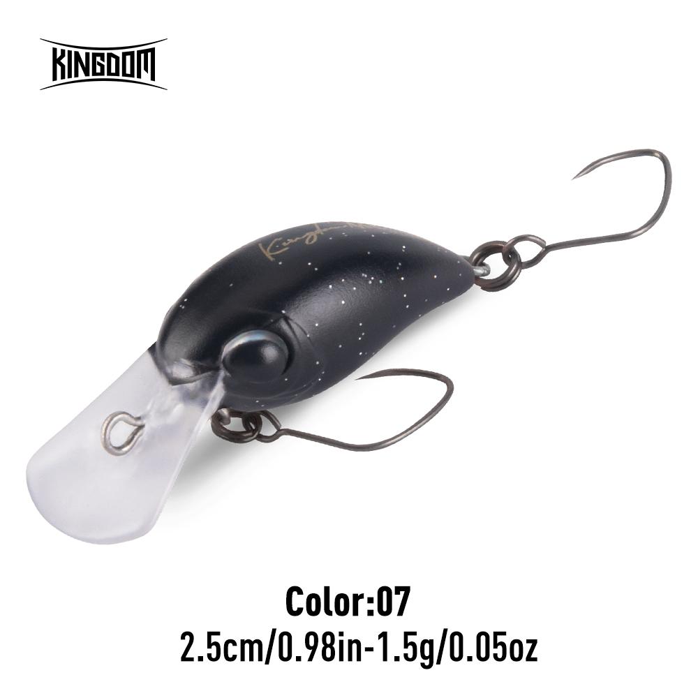 Kingdom Mikro Crank Minnow Rybářská Návnada 1.5g/25mm 3.2g/32mm Plovoucí Tvrdá Návnada ABS Rybářské Potřeby Umělé Tvrdé Návnady Crankbaity Potřeby Wobblery