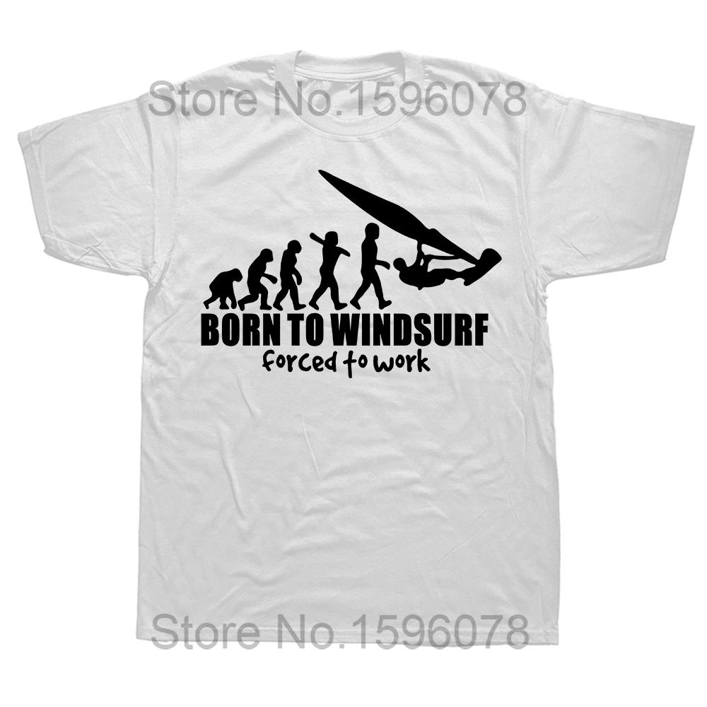 Windsurfen Windsurfen Surfen Surf Baumwolle Kurzarm Lustiges T-Shirt Grafik Harajuku Hip Hop T-Shirt Streetwear