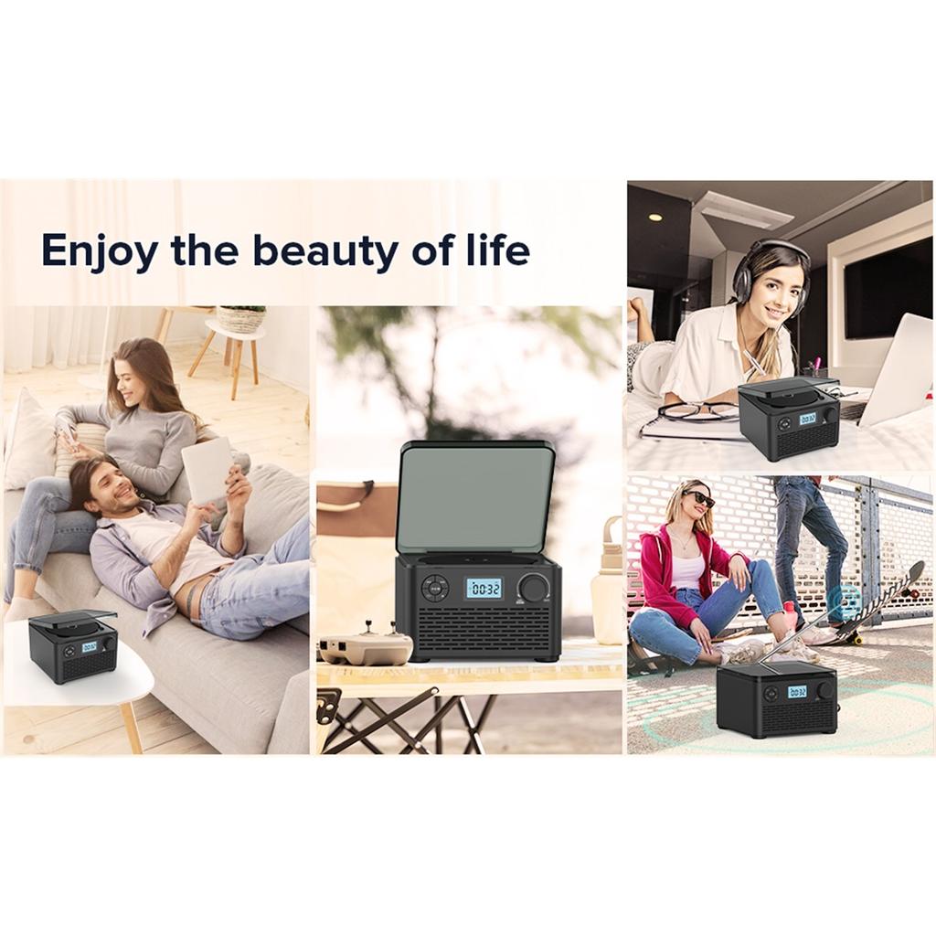 Portable Cd Player With Speakers And Bluetooth Small Rechargeable CD With USB Mp3 And FM Radio