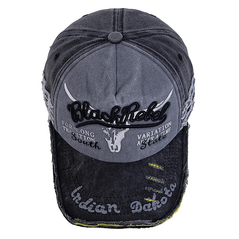 Women Premium Washed Vintage Cap Cow Head Pattern Baseball Caps For Men And Women Outdoor Use Sportss Hats Cap For Men And