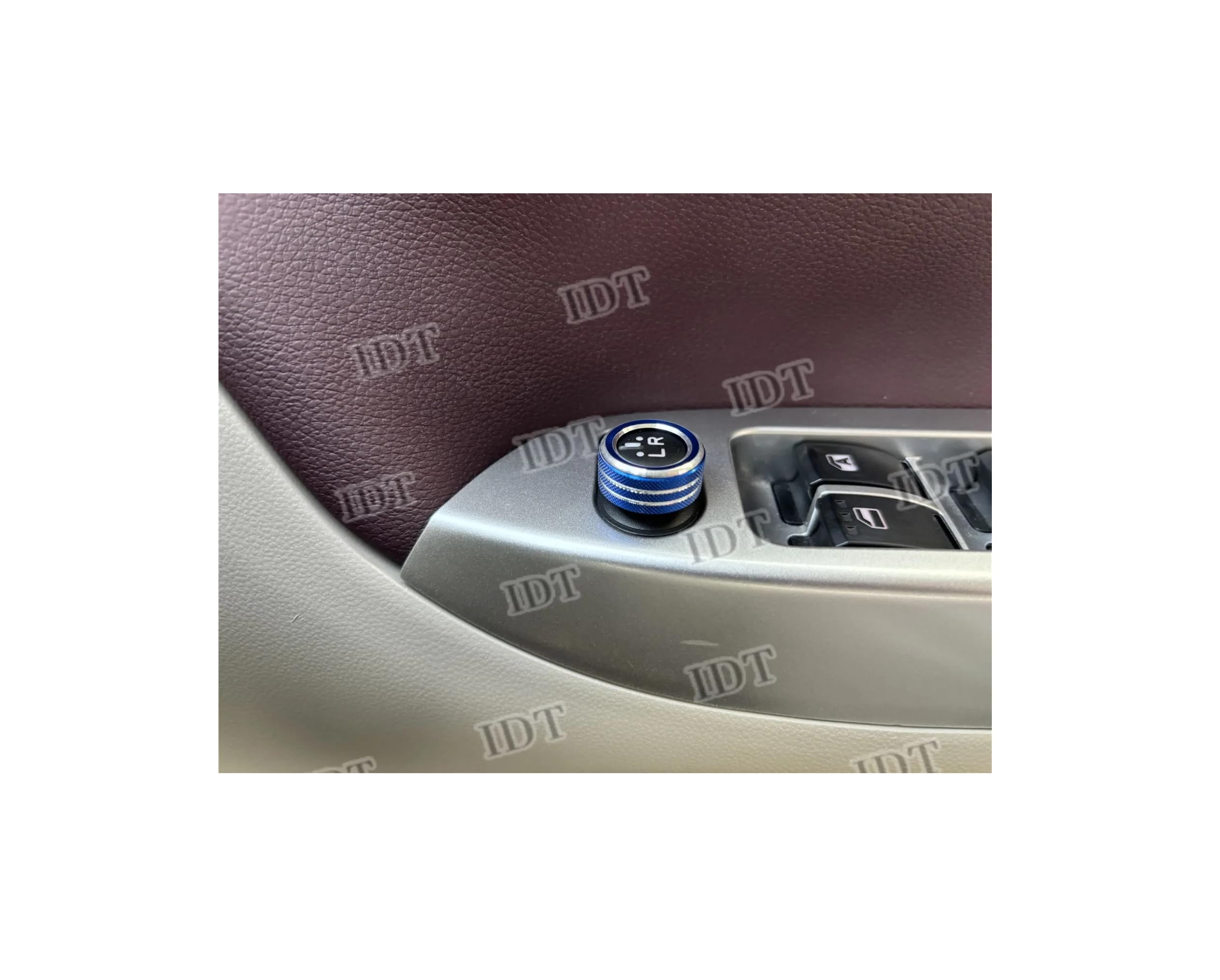 

IDT DAIHATSU CAST LA250S LA260S Cast Door Mirror Adjustable Aluminum Ring Garnish Interior Custom Parts with Mini Waste Blue синий