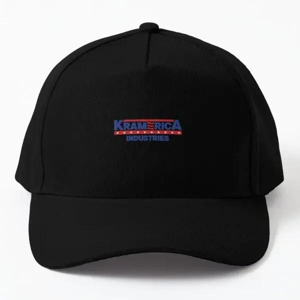 Kramerica Industries Кепка Бейсболка Мужская Шапка Кепка Snapback Хип-Хоп С Принтом Кепка Летняя На Открытом Воздухе Спорт Black