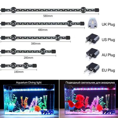 Wasserdichtes LED-Aquariumlicht Pflanzenwachstumslampe Unterwasser Fischglasbeleuchtung Für Aquarien Dekorationszubehör 90-260V
