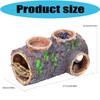 Realistic Reptiles Cave Hide Box Safe Comfortable Shelter Waterer and Feeders For Geckos Turtles And Amphibians