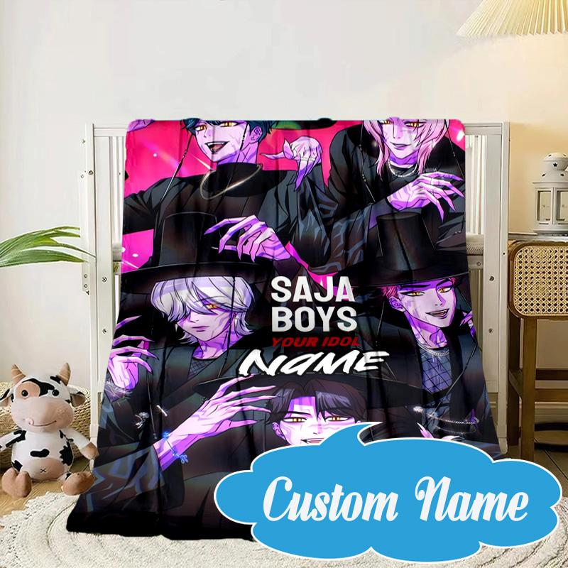 Custom Name K-Pop Idol Dreamscape Blanket bed sofa Blanket Flannel Blanket for Camping, Hiking, Picnic Essentials,gift for Fan family