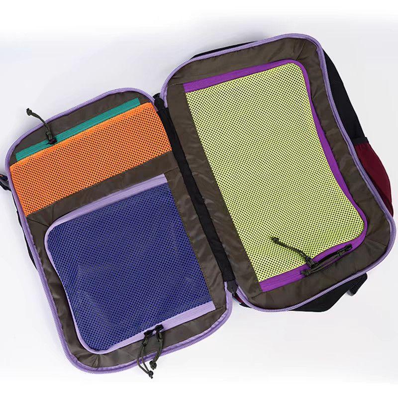 Schoolbag Large Capacity Travel Backpack Men's and Women's Lightweight Outdoor Lightweight Anti-splashing Dopamine Wind Luggage Bag Backpack