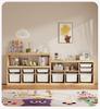 Children's Solid Wood Toy & Book Storage Shelf and Cabinet