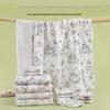 6-Layer Seersucker Bamboo Cotton Bath Towel & Baby Swaddle Blanket