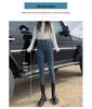 Women's Fleece-Lined High-Waisted Skinny Jeans: Slim-Fit, Warm, Thick, Elastic Pencil Pants for Winter Outings.