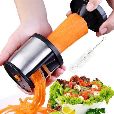1 Stück Gemüseschneider Manuelle Spiralschneider Edelstahl Gemüseschneider Hobel Gemüsespiralschneider Zoodle Maker