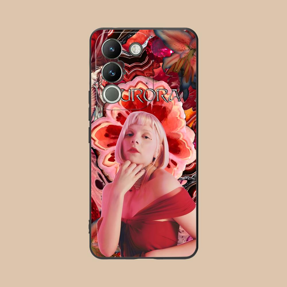 Aurora Aksnes Matte TPU Mobile Phone Case for VIVO V60 V50 V40 V30 V29 V27 V25 V23 Pro Lite 5G Colorful Printing Cover