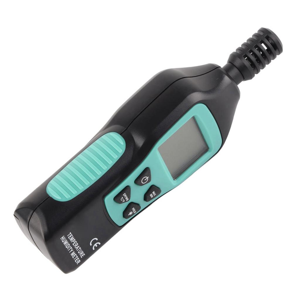 Digital Thermometer Hygrometer Mini Temperatur Meter LCD Display Mit Hintergrundbeleuchtung Daten Halten