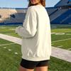 Women's Crewneck Sweatshirt with Letter Print, Long Sleeve Loose Fit Casual Pullover Top